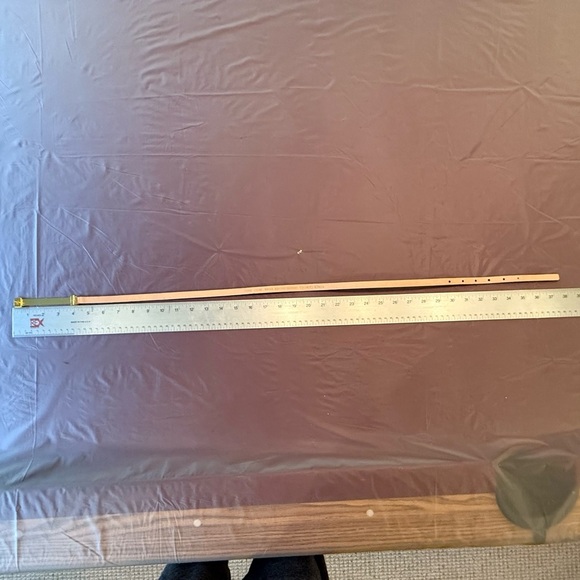 Vince Camuto Leopard Haircalf 1/2” Leather Belt w/ Gold/Black Buckle Size Small - Picture 6 of 7